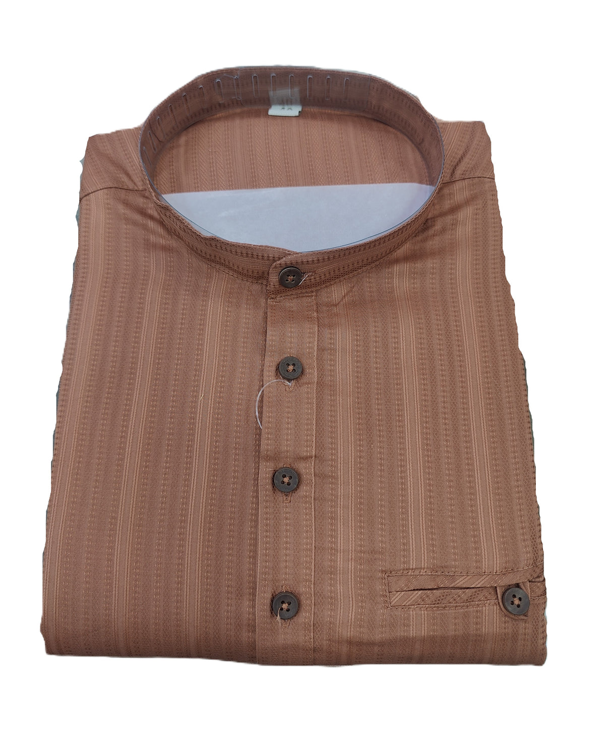 SHORT KURTA BHW SLUB 2 RUST