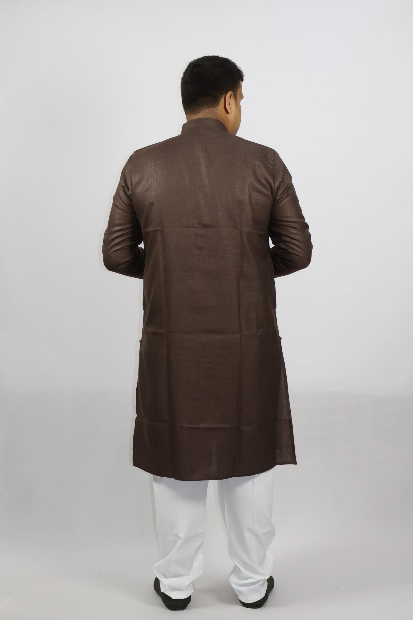 BLOSSOM MEN'S KURTA BROWN