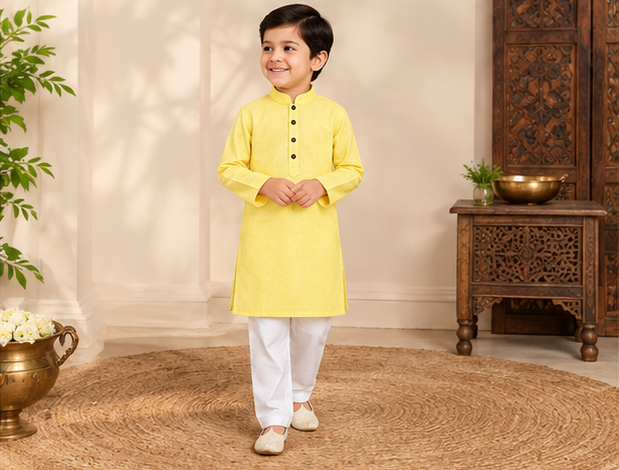 Blossom Kids Kurta Yellow (Mild)