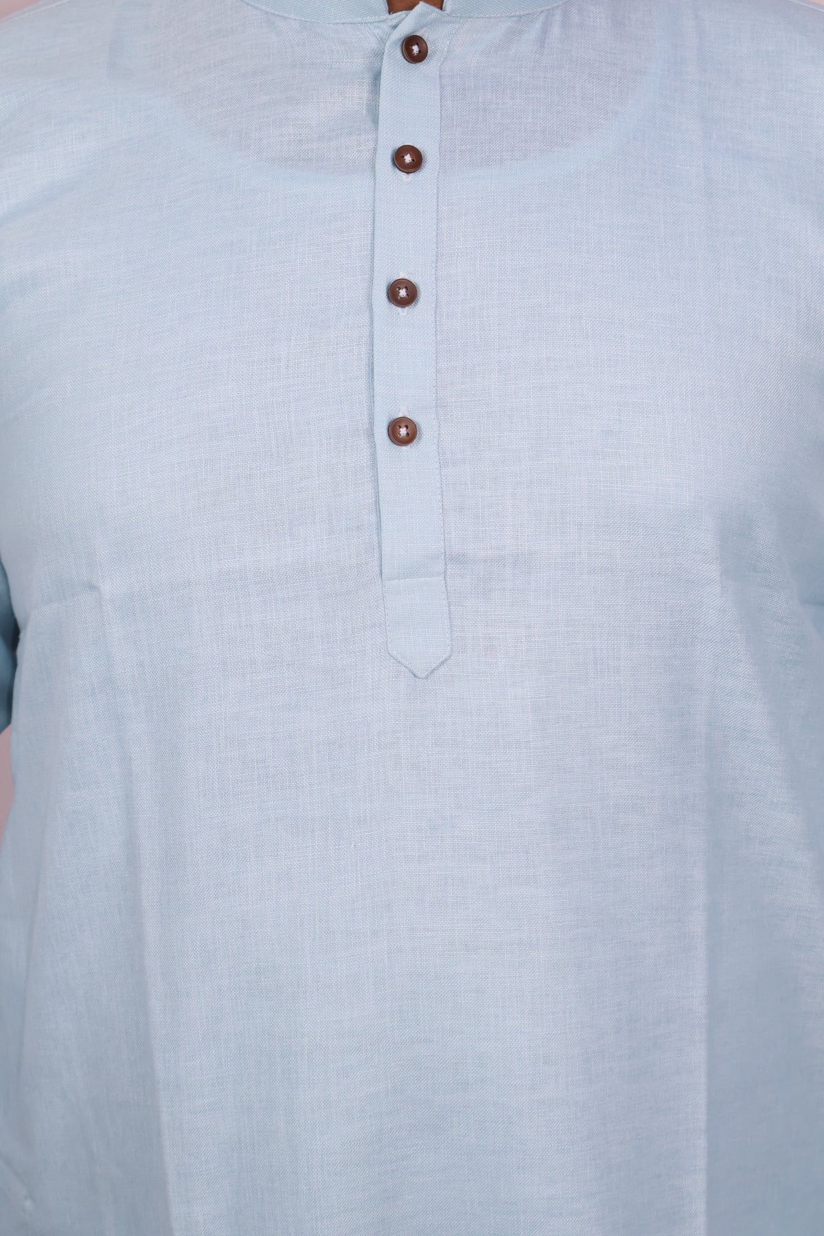 BLOSSOM MEN'S KURTA ACQUA BLUE