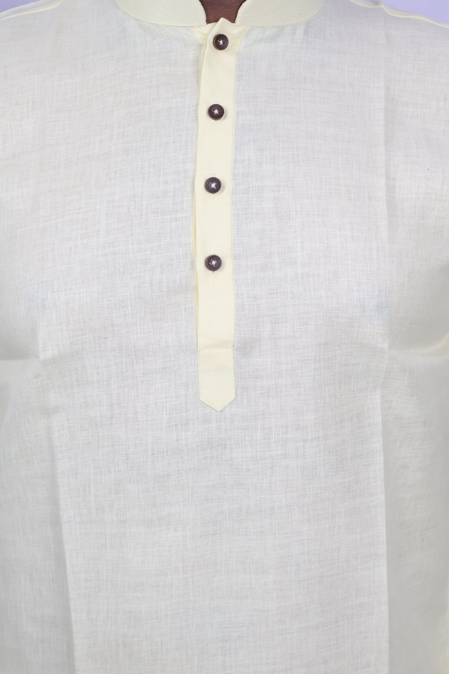 BLOSSOM MEN'S KURTA LEMON YELLOW