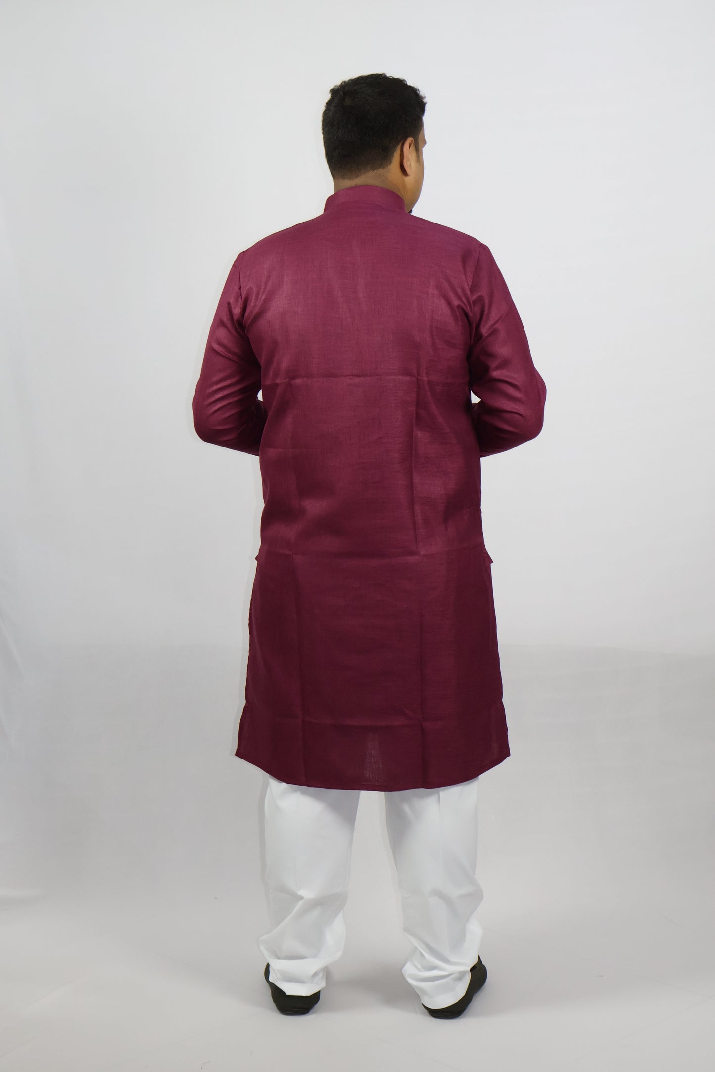BLOSSOM MEN'S KURTA WINE