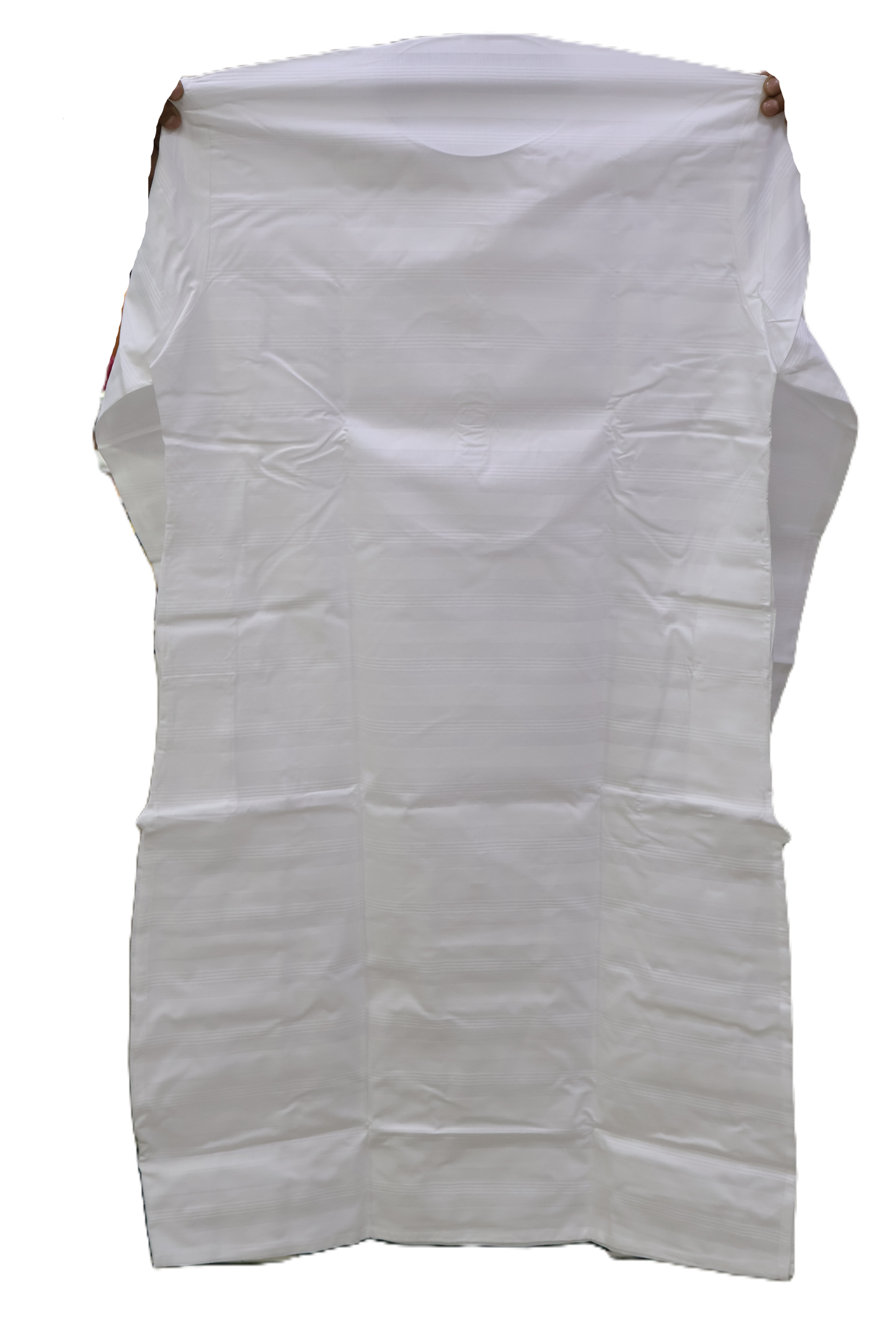 Men's White Kurta Cross Patta (137)