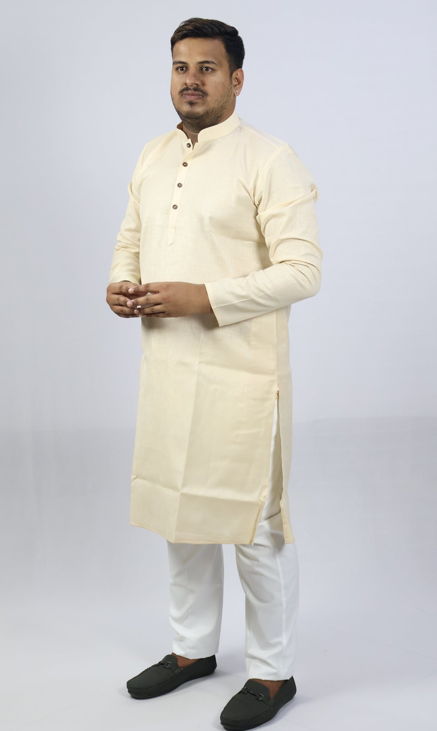 SPICY MEN'S KURTA CREAM