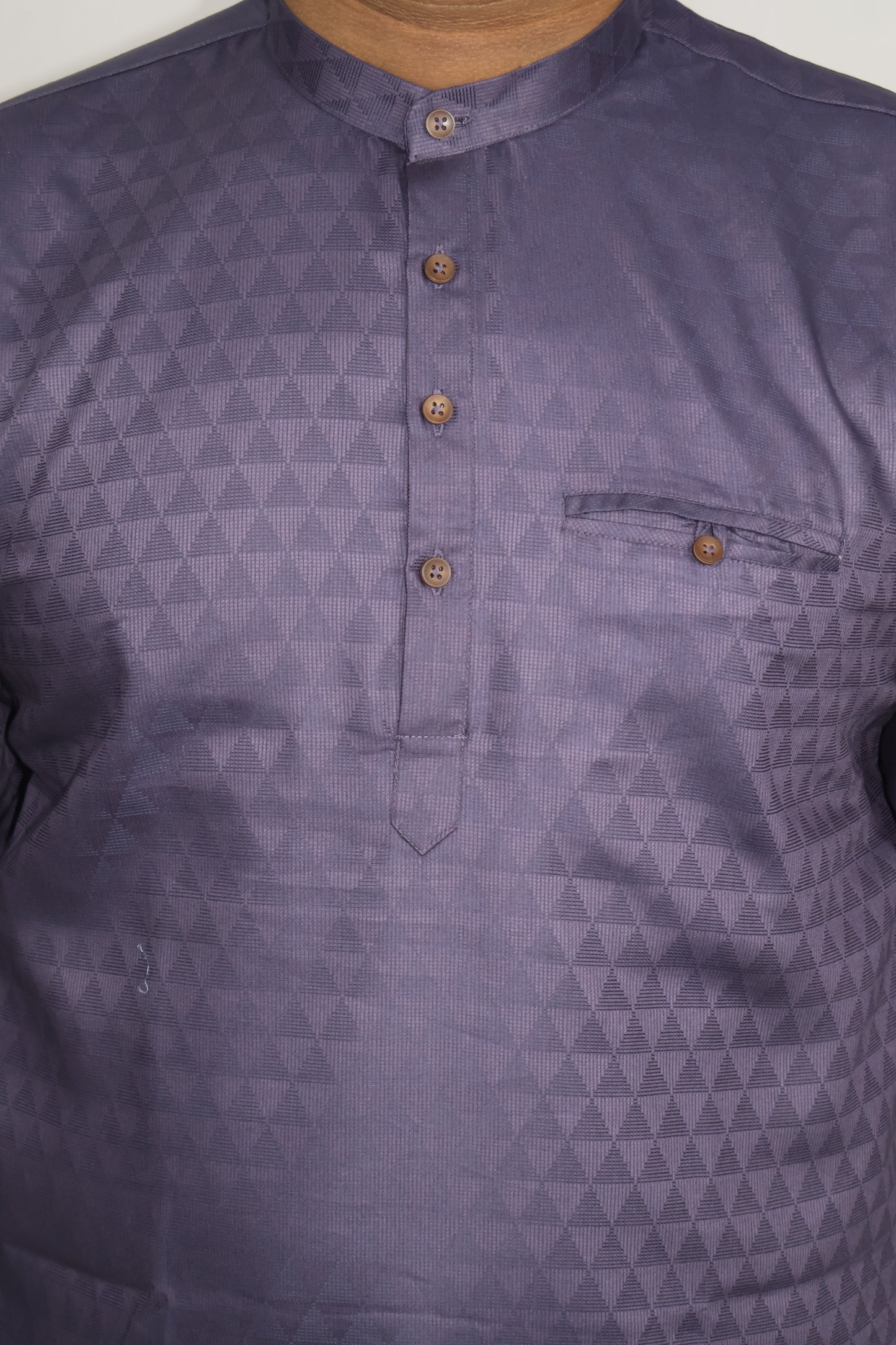 BHW CASATA MEN'S FULL SLEEVE SHORT KURTA LAVENDER