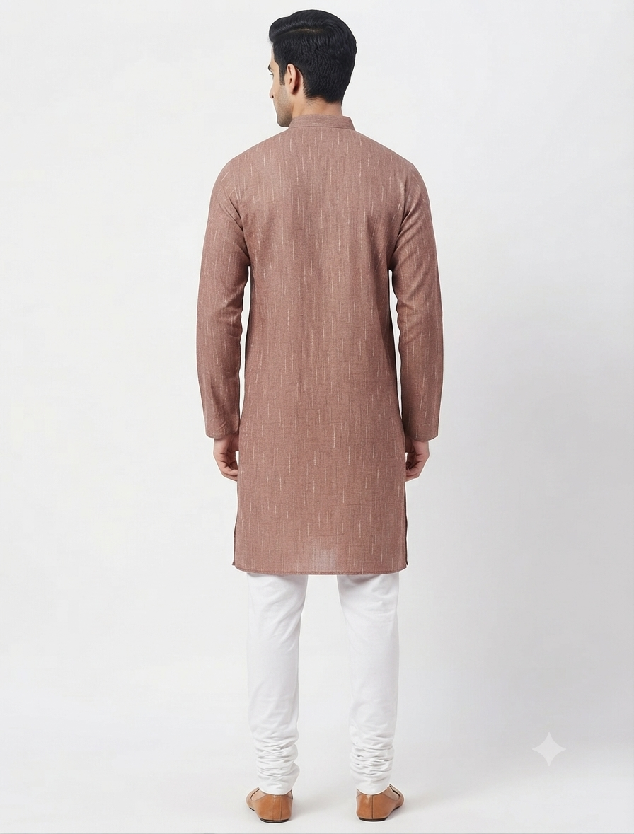 Men's Kurta Khadi 02 - Brown