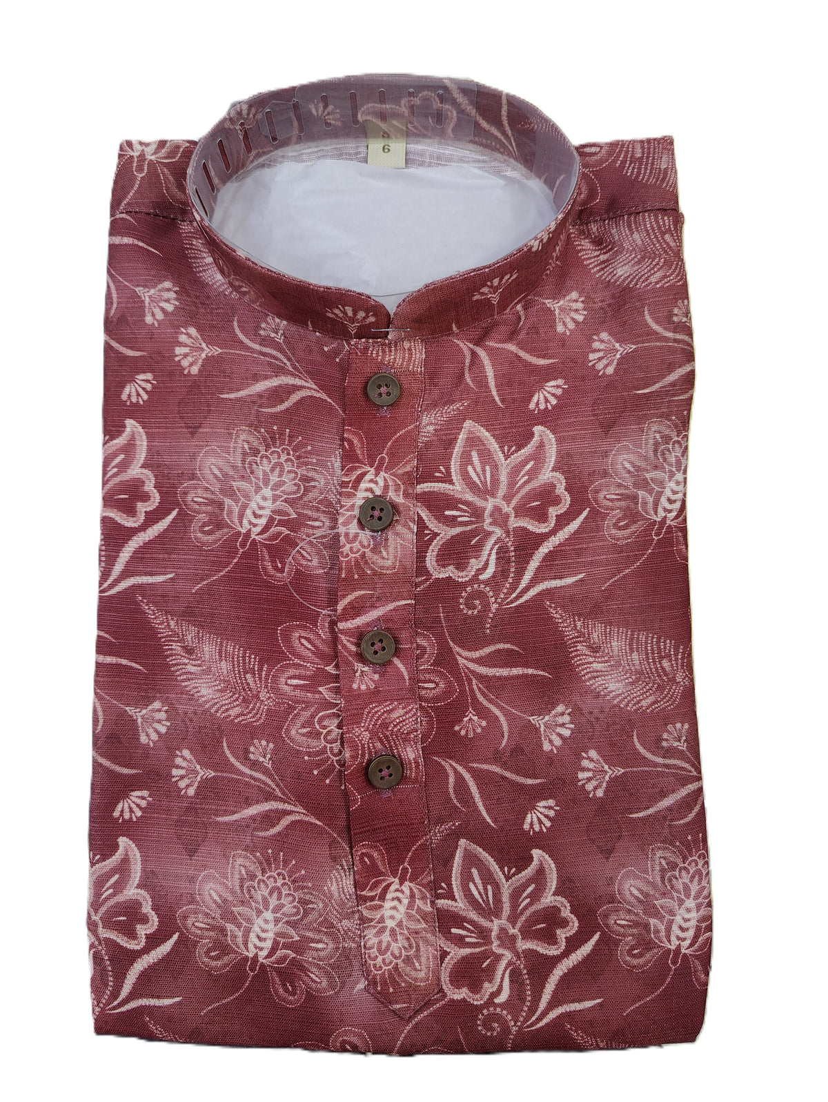 Kid's Kurta Digital 10 Maron