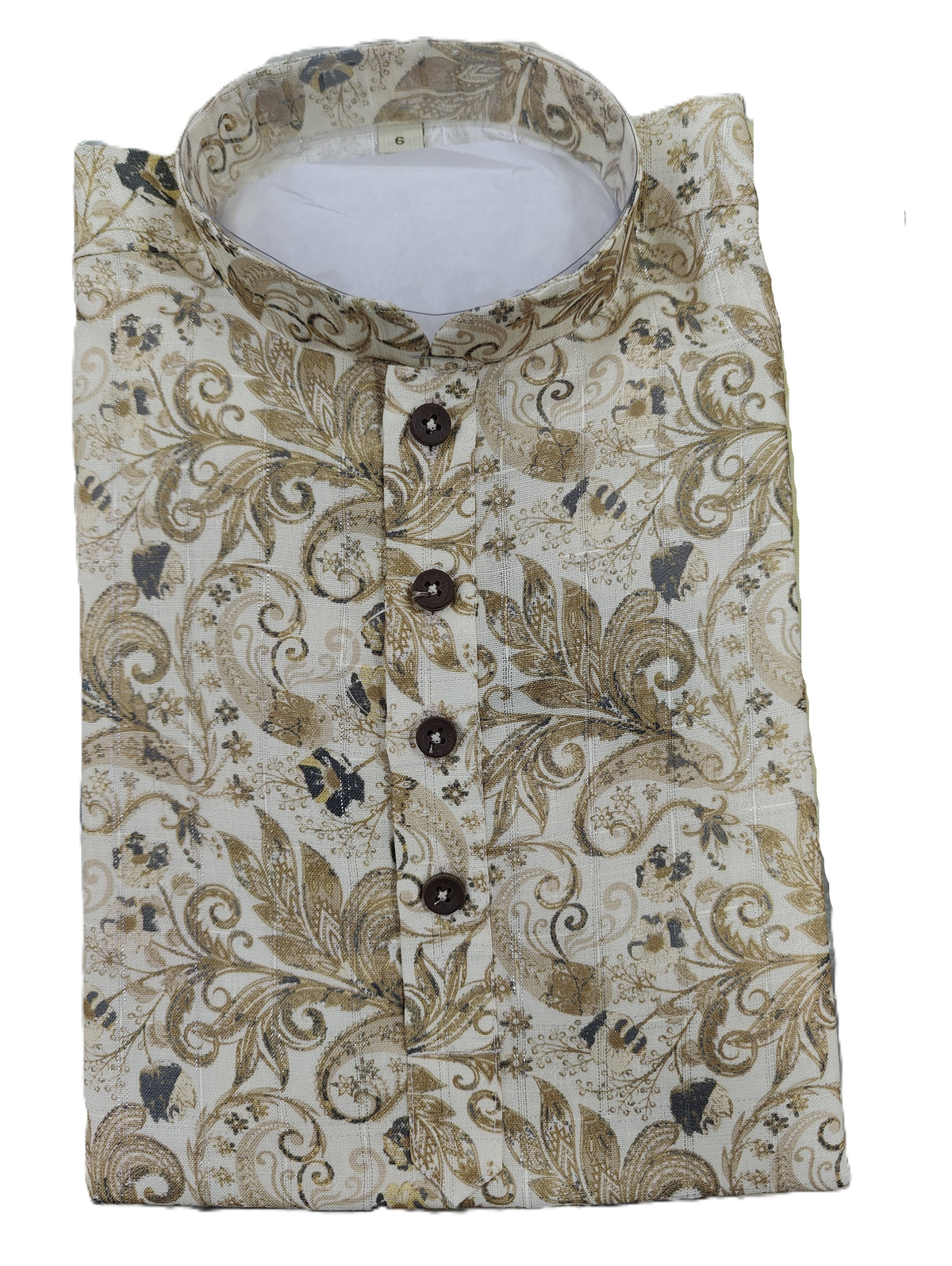 Kid's Kurta Digital 6 Beige
