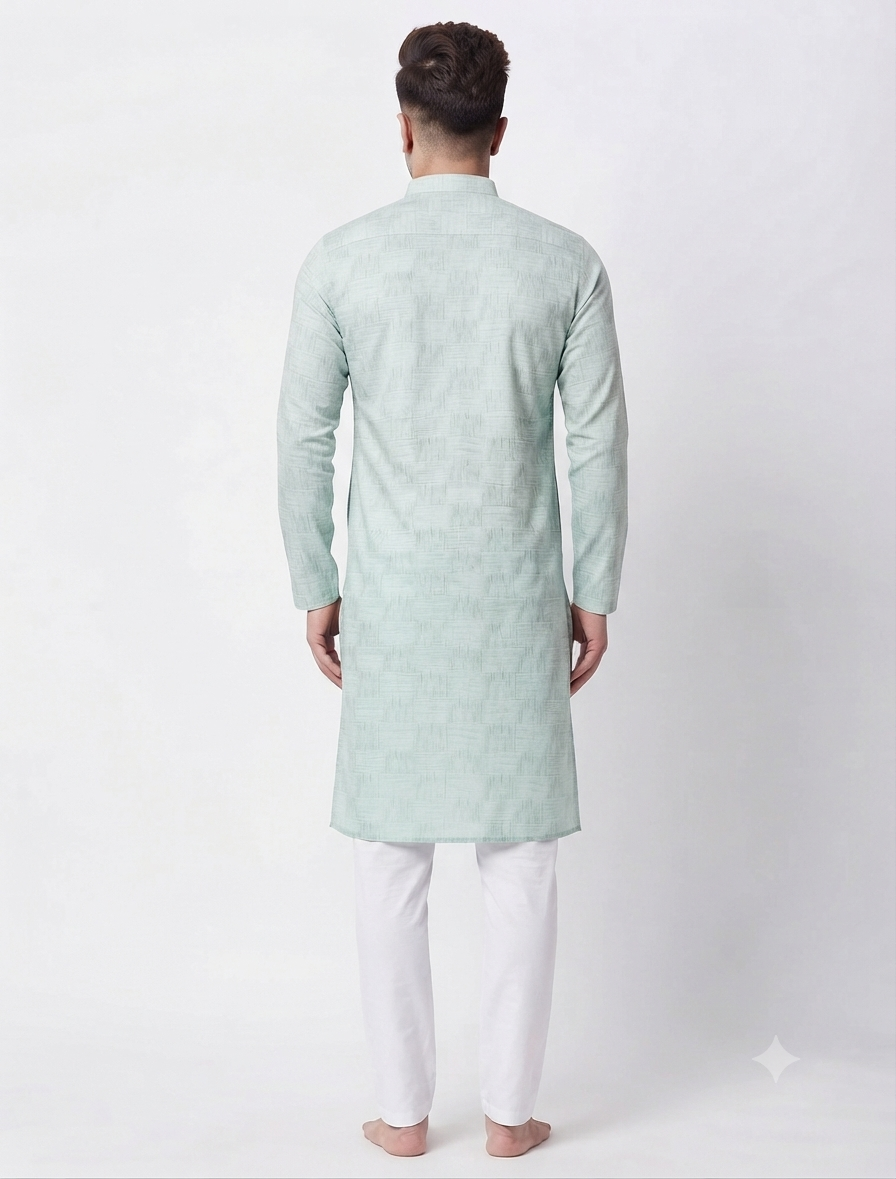 Men's Kurta Marvel - Mint Green