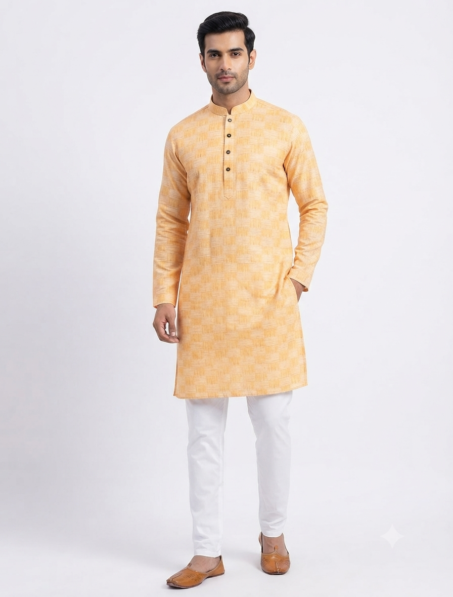 Men's Kurta Marvel - Orange