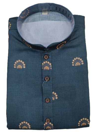 Men's Kurta BH - 01 - Peacock Green