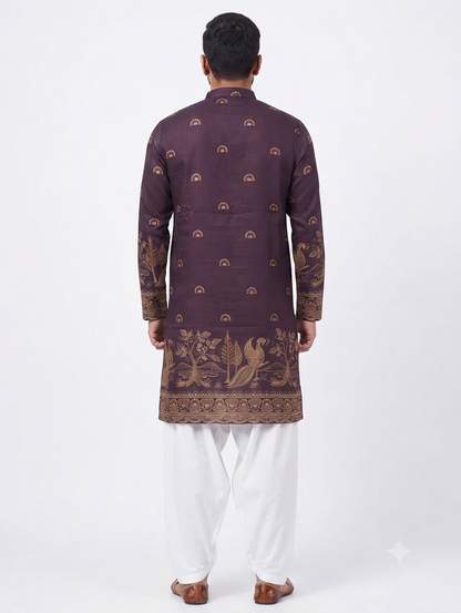 Men's Kurta BH - 01 - Wine