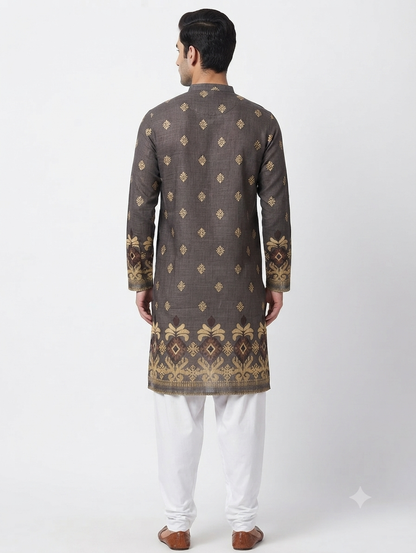 Men's Kurta BH - 03 - Mehendi Green