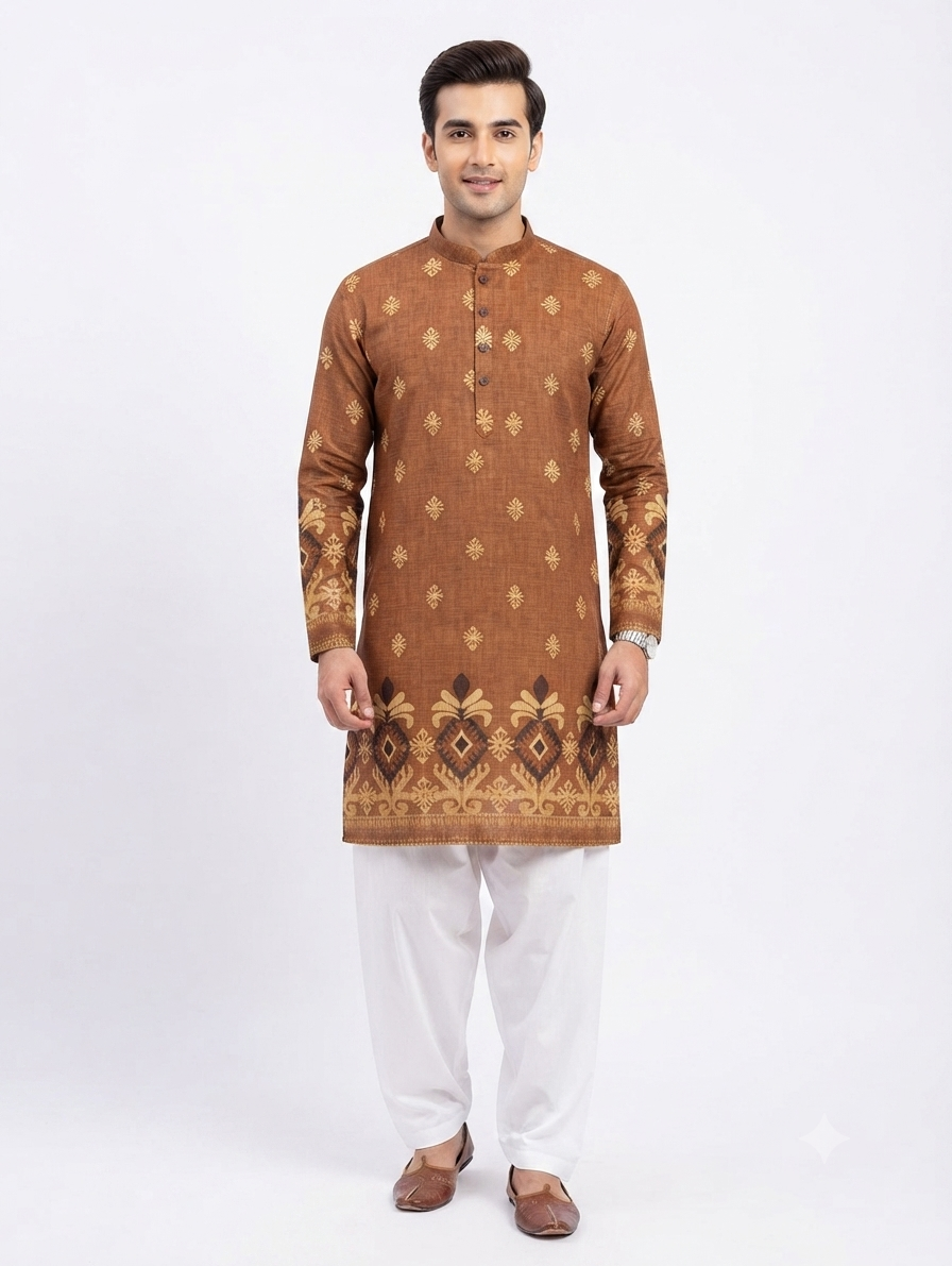 Men's Kurta BH - 03 - Rust