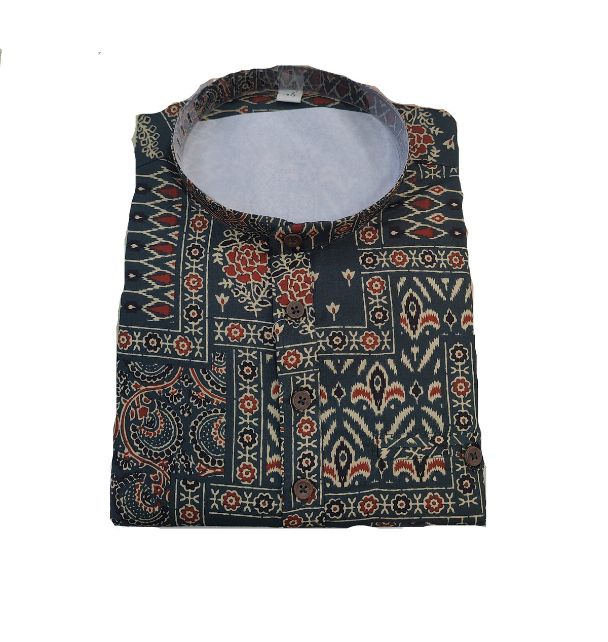 SHORT KURTA BHW DIGITAL 1 MEHENDI GREEN