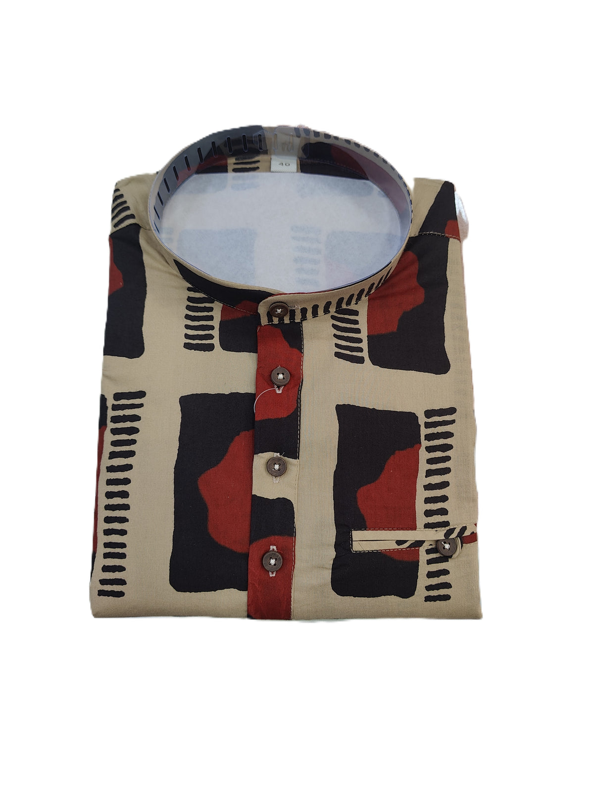 SHORT KURTA BHW DIGITAL 2 BROWN
