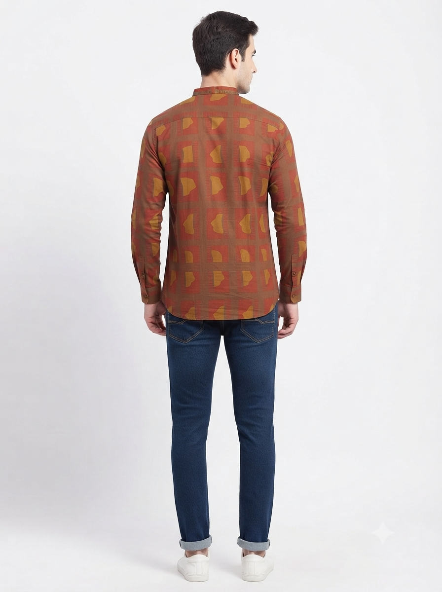 SHORT KURTA BHW DIGITAL 2 RED