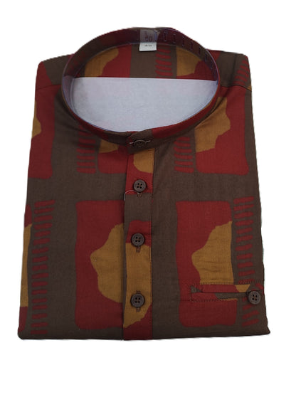 SHORT KURTA BHW DIGITAL 2 RED