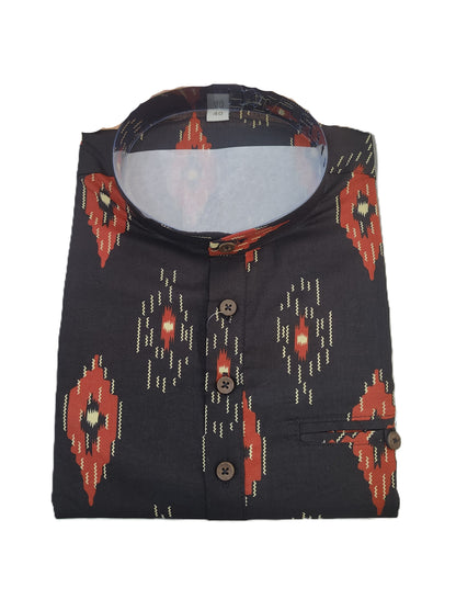 SHORT KURTA BHW DIGITAL 5 BLACK