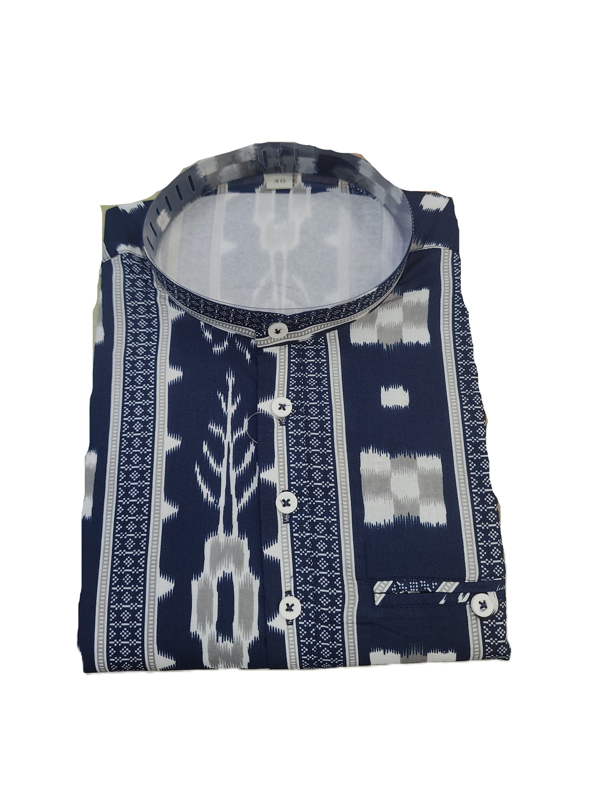 SHORT KURTA BHW DIGITAL 7 NAVY BLUE