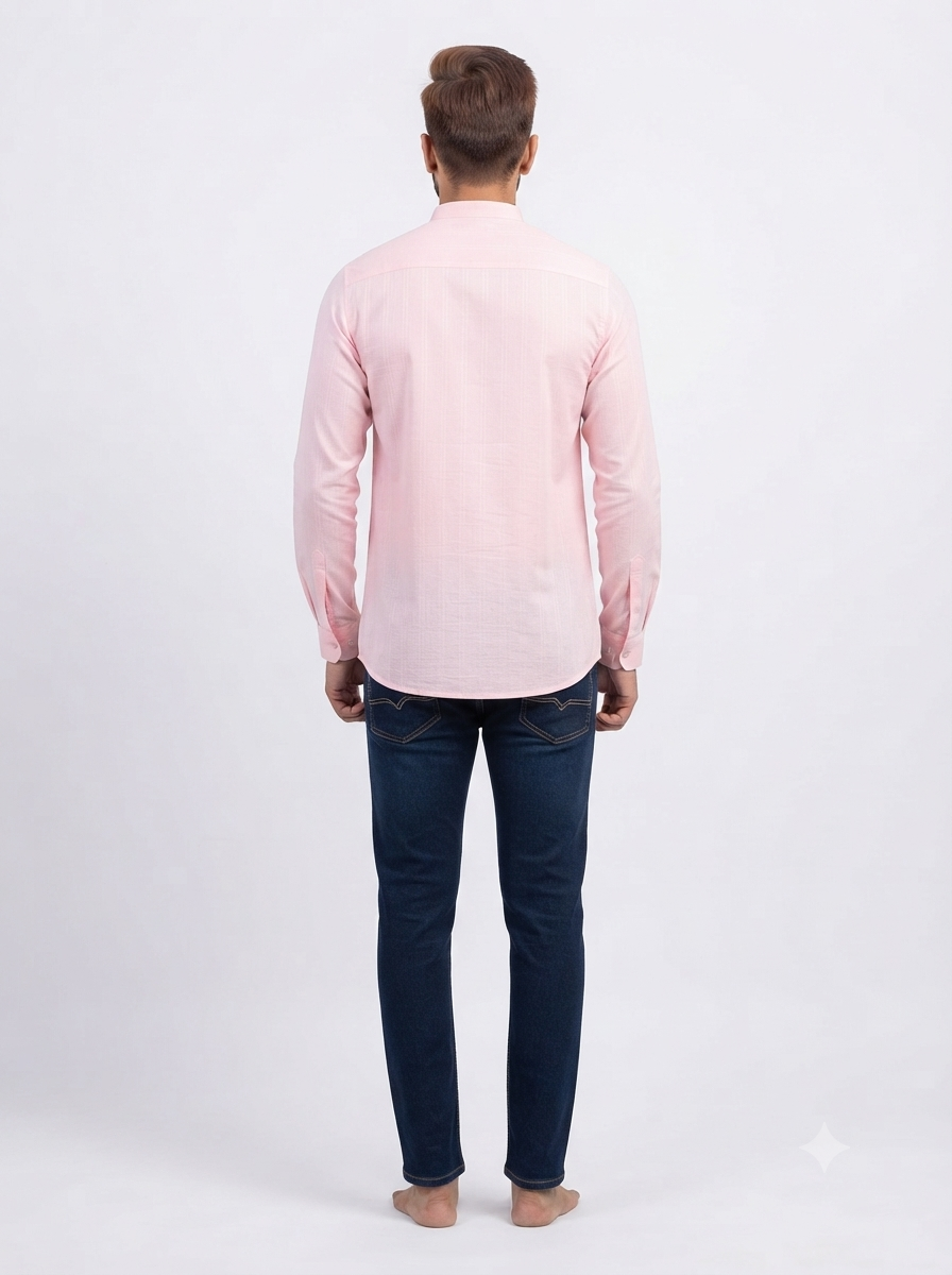 SHORT KURTA BHW SLUB 2 PINK
