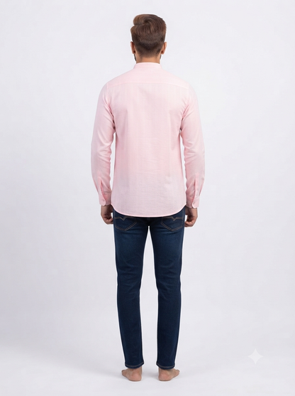 SHORT KURTA BHW SLUB 2 PINK