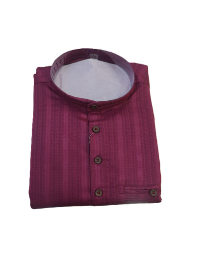 SHORT KURTA BHW SLUB 2 WINE