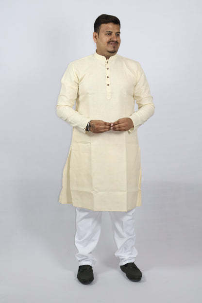 BLOSSOM MEN'S KURTA CREAM