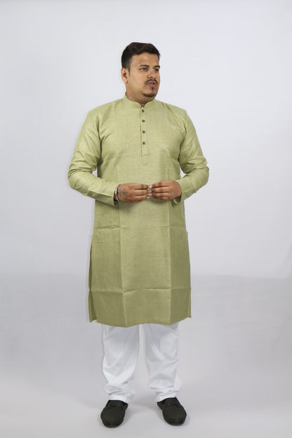 BLOSSOM MEN'S KURTA GREEN 36