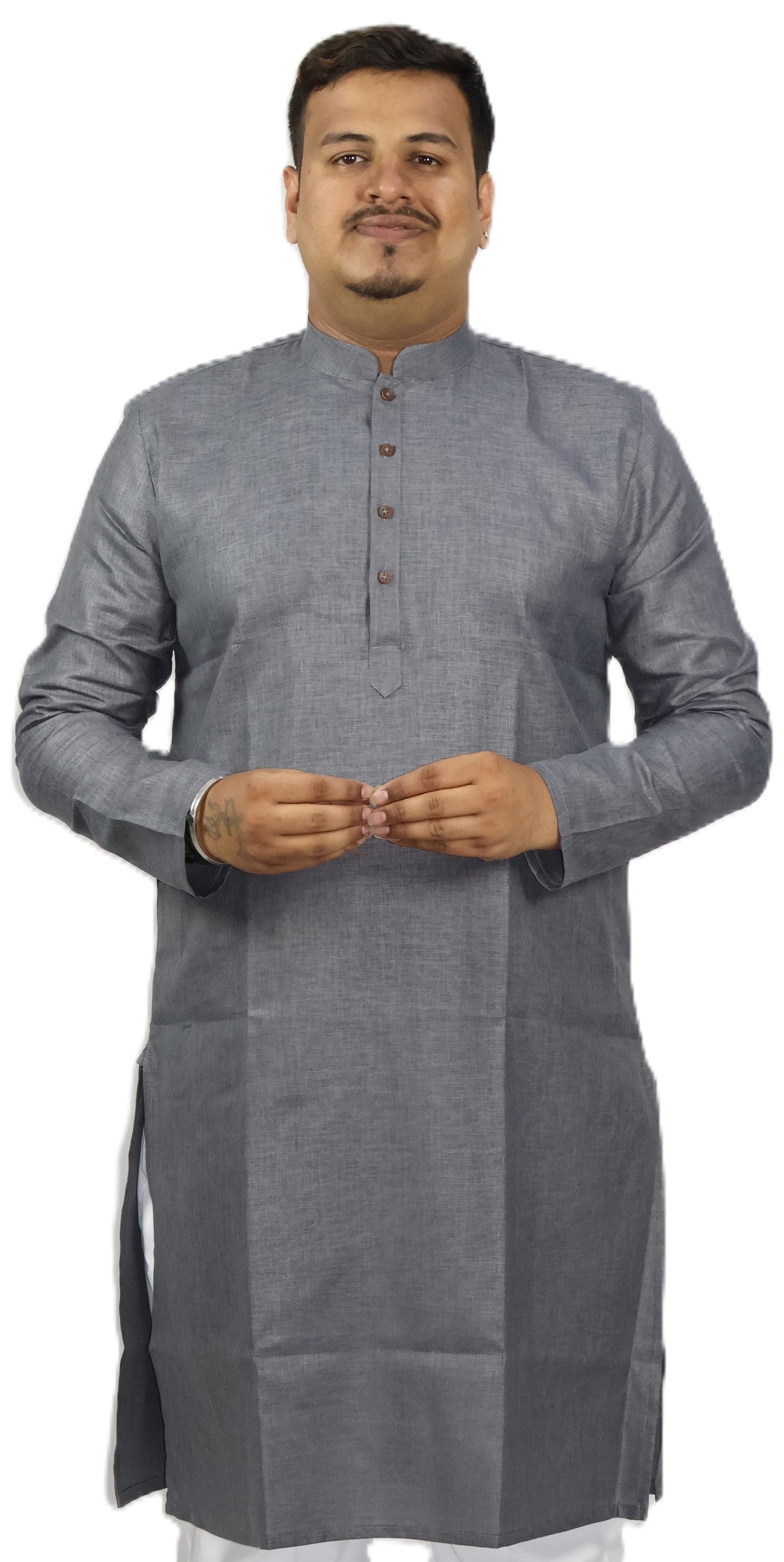 BLOSSOM MEN'S KURTA GREY