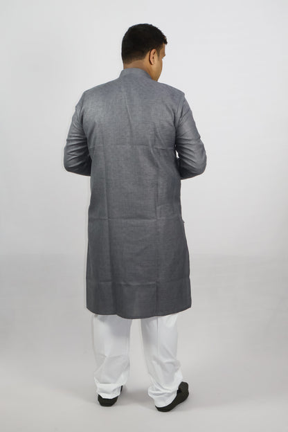 BLOSSOM MEN'S KURTA GREY