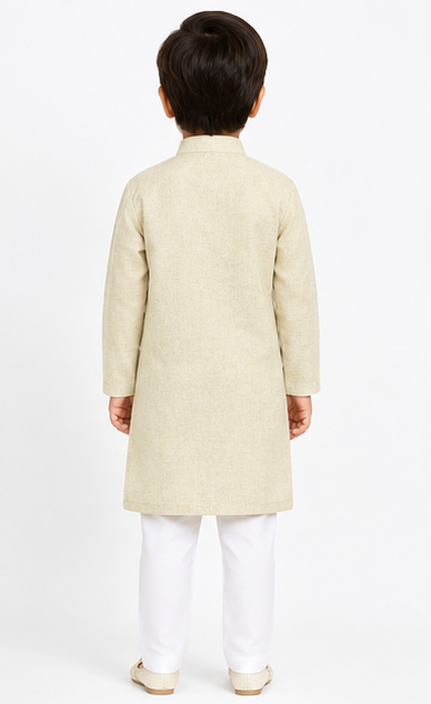 Blossom Kids Kurta Cream