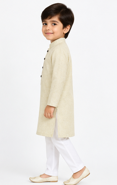 Blossom Kids Kurta Cream
