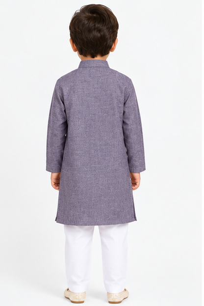 Blossom Kids Kurta Dark Lavender