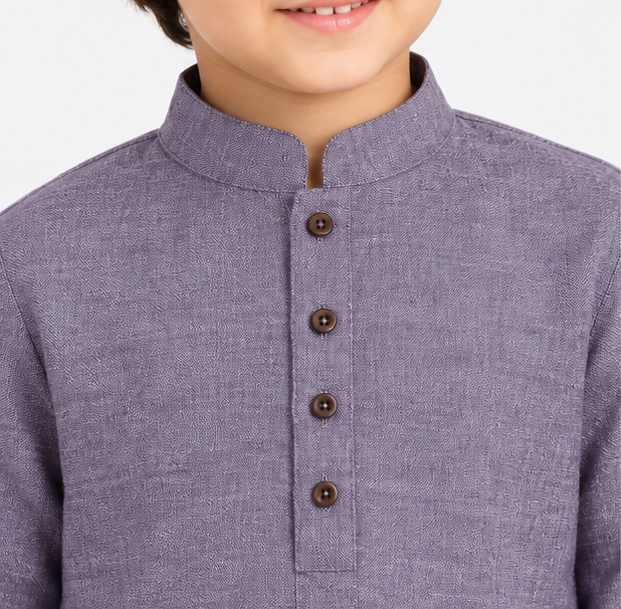 Blossom Kids Kurta Dark Lavender