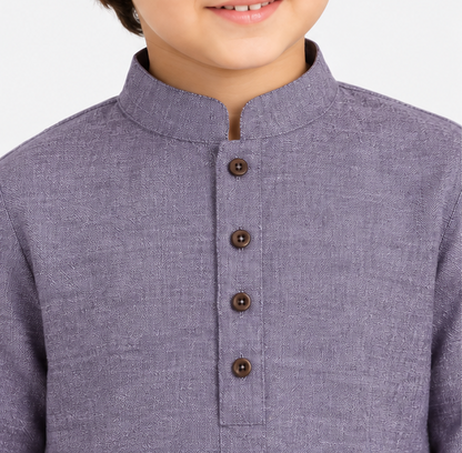Blossom Kids Kurta Dark Lavender