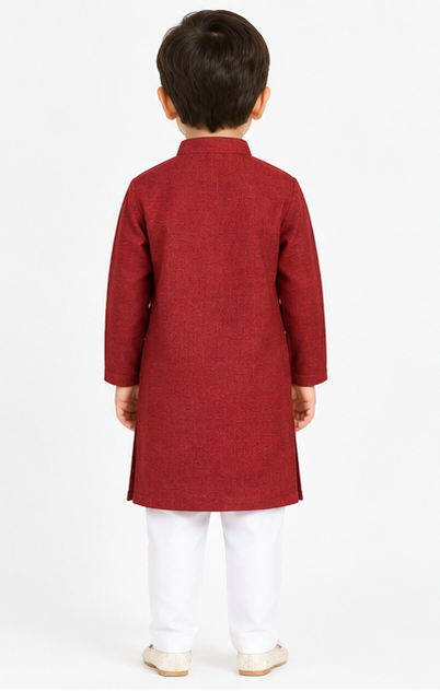 Blossom Kids Kurta Maron