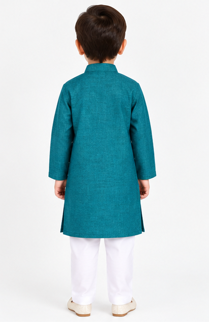 Blossom Kids Kurta Rama Green