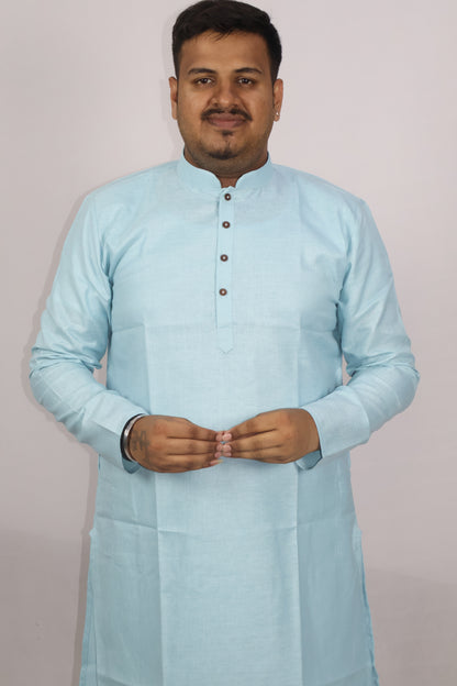 BLOSSOM MEN'S KURTA ACQUA BLUE