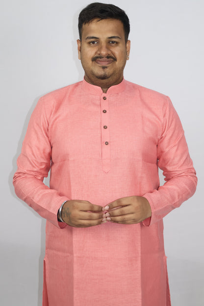 BLOSSOM MEN'S KURTA CARROT