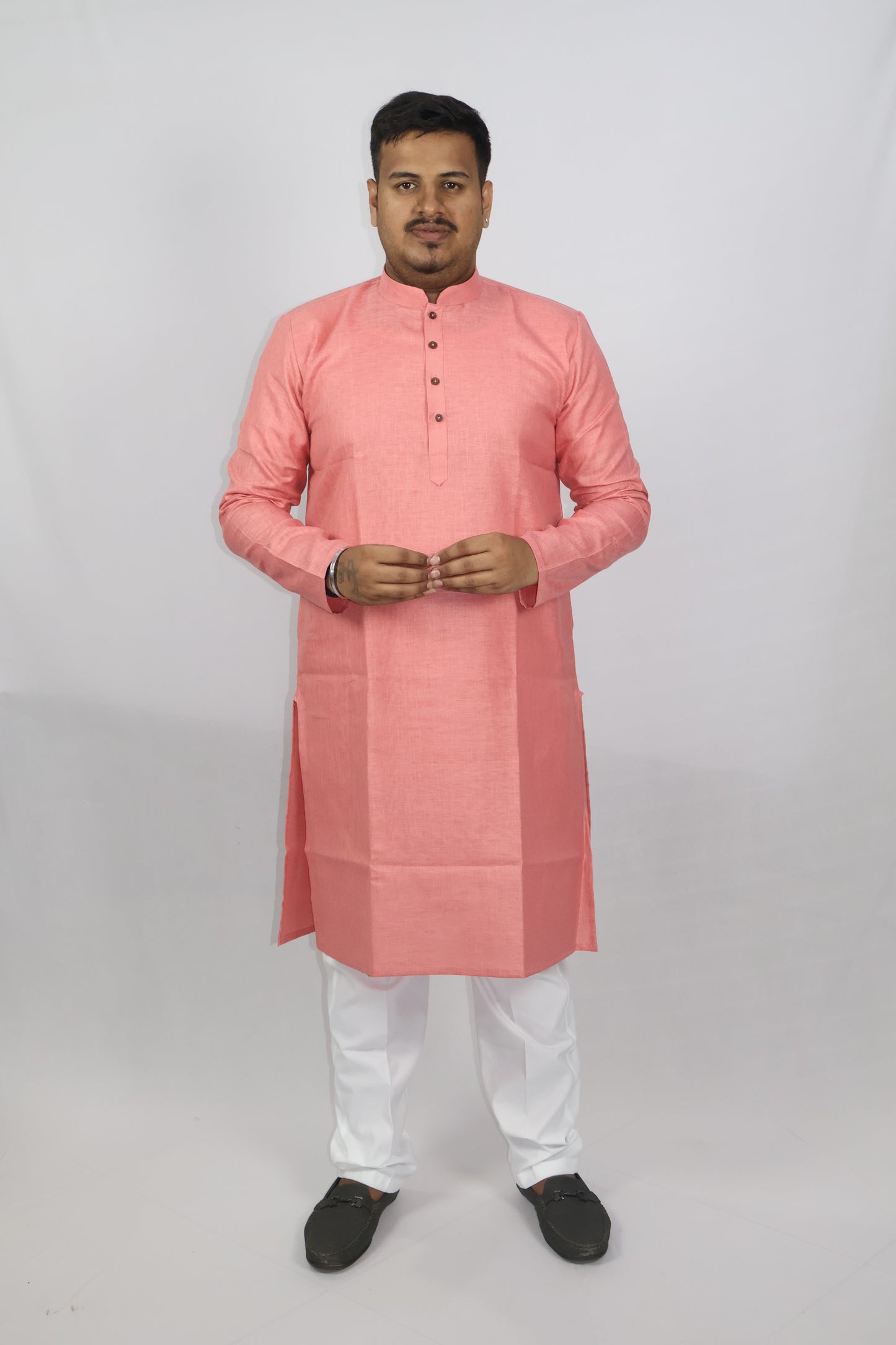 BLOSSOM MEN'S KURTA CARROT