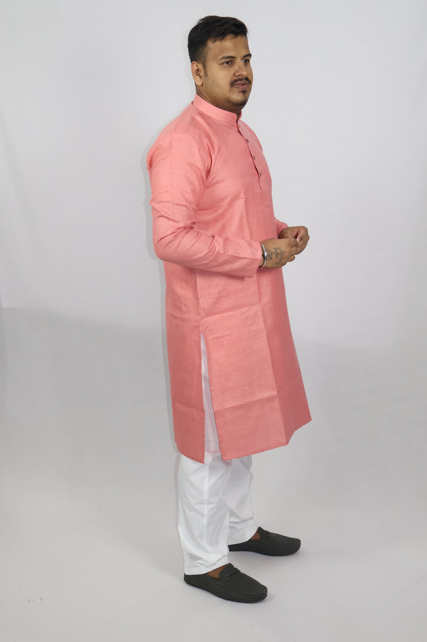 BLOSSOM MEN'S KURTA CARROT