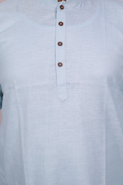 BLOSSOM MEN'S KURTA ACQUA BLUE
