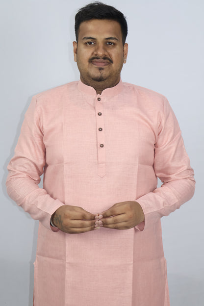BLOSSOM MEN'S KURTA FADE PEACH