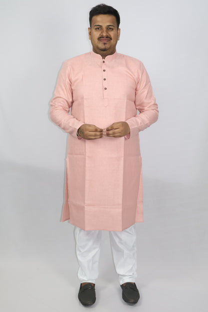 BLOSSOM MEN'S KURTA FADE PEACH