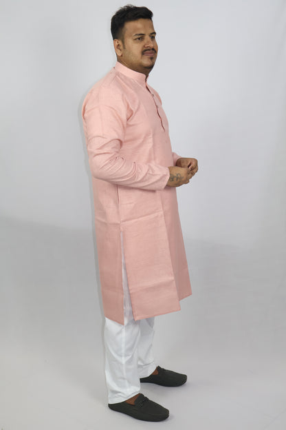 BLOSSOM MEN'S KURTA FADE PEACH