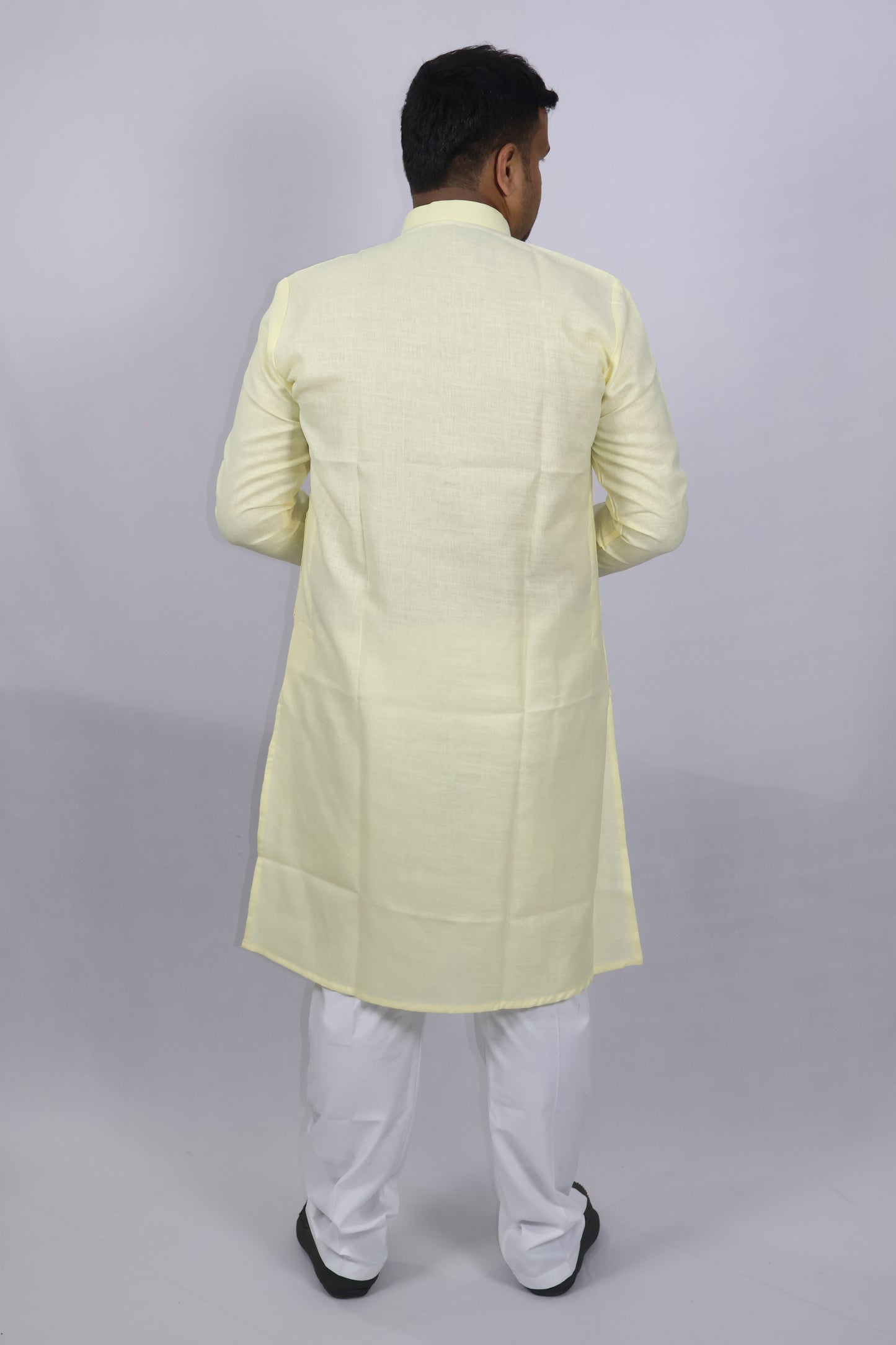 BLOSSOM MEN'S KURTA LEMON YELLOW