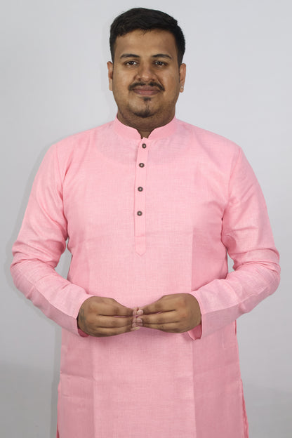 BLOSSOM MEN'S KURTA PINK