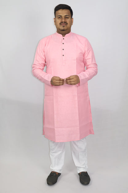 BLOSSOM MEN'S KURTA PINK