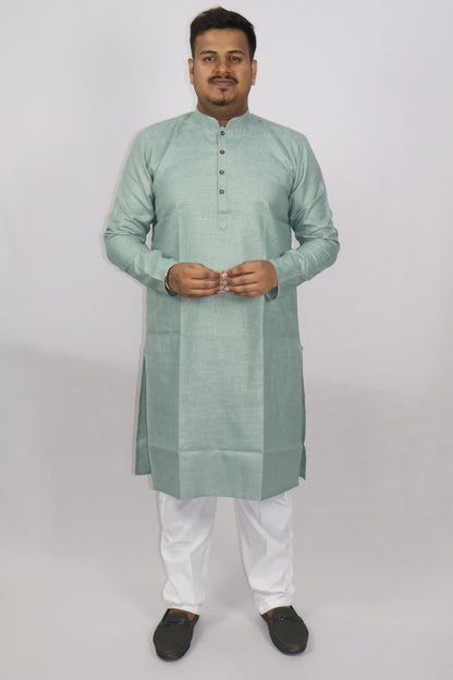 BLOSSOM MEN'S KURTA SAGE GREEN